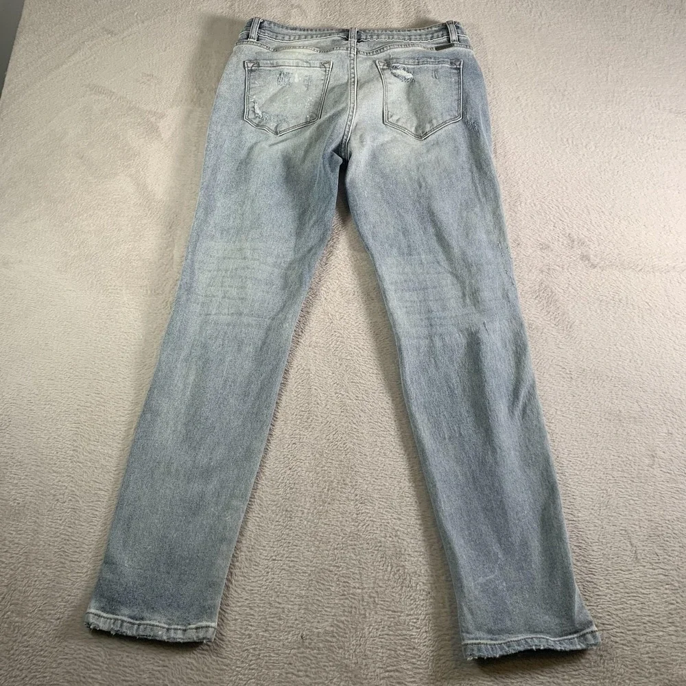 KanCan Jeans Juniors 9/28‎ Light Wash Distressed Mid Rise Skinny Stretch KC8368L